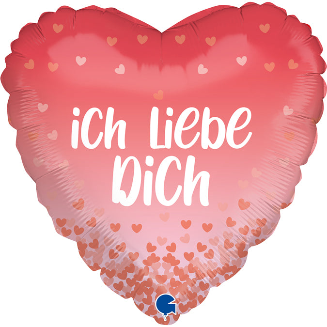Ballon - Ich liebe Dich - ø43cm - Herz