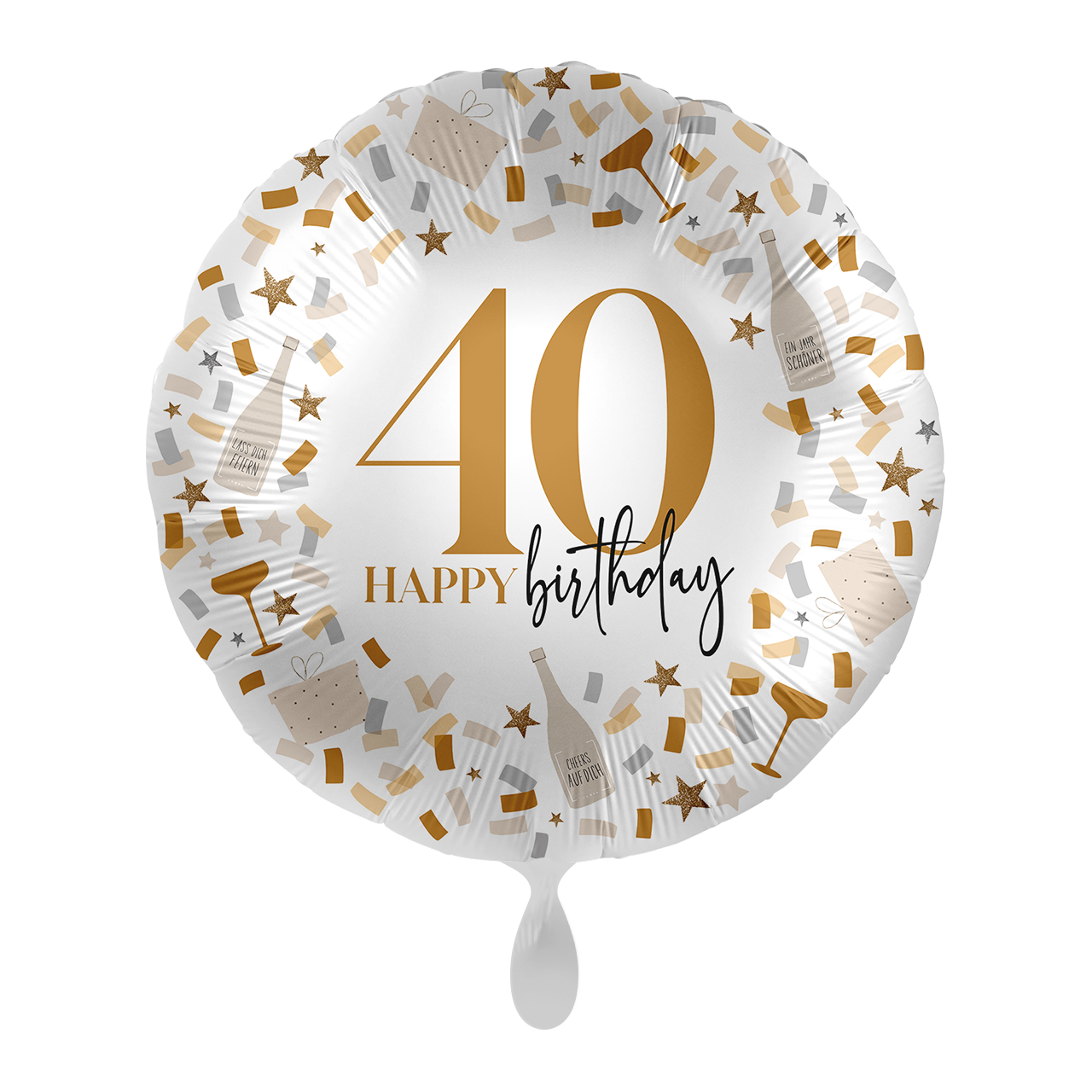 Ballon - Hello 40 Birthday - ø43cm - Rund