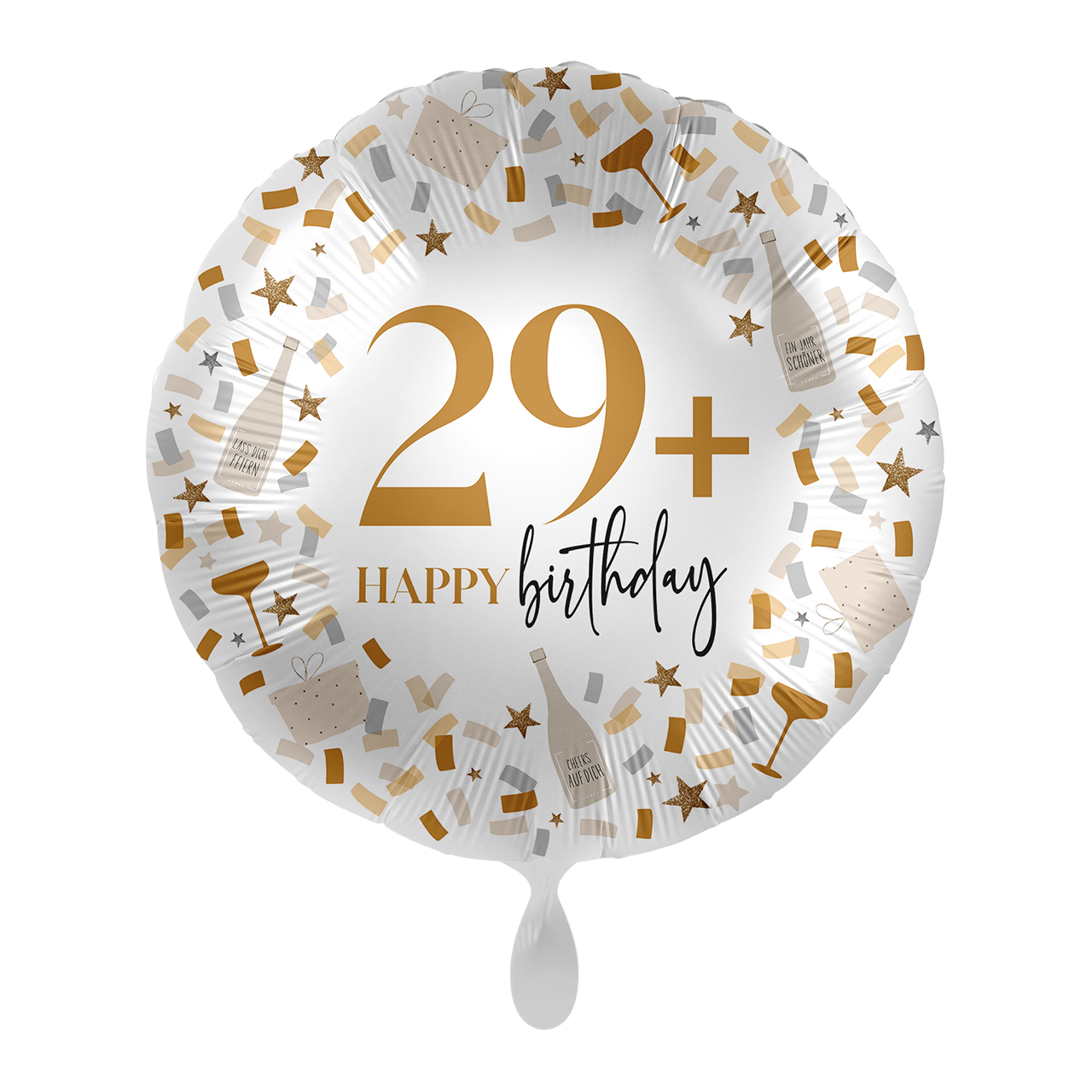 Ballon - Hello 29+ Birthday - ø43cm - Rund