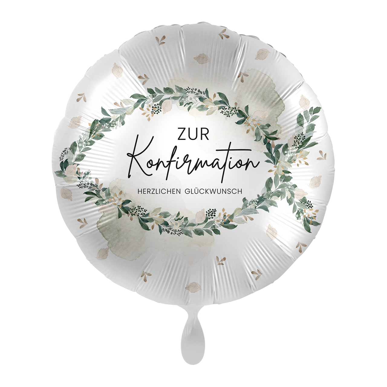 Ballon - Zur Konfirmation Herzlichen Glückwunsch Fisch - ø43cm - Rund
