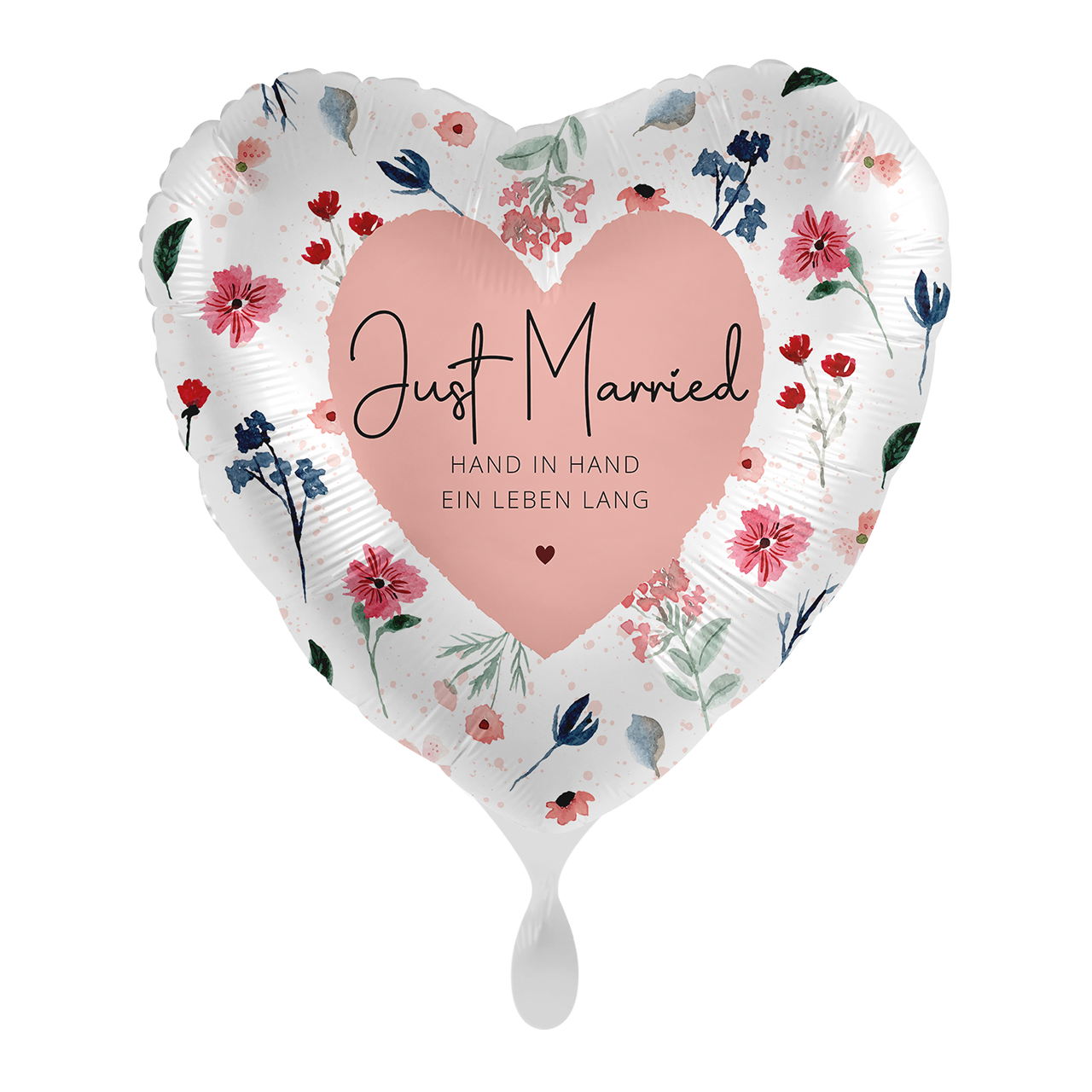 Ballon Hochzeit Just Married 45cm - Folienballon