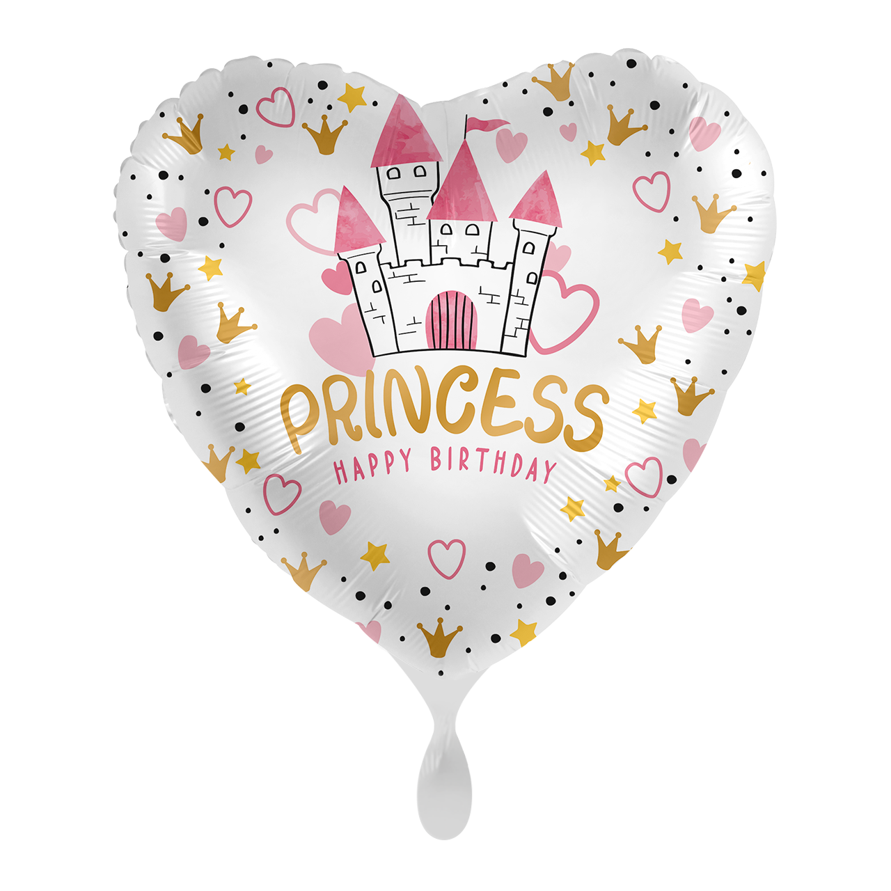Ballon -Prinzessin Birthday - ø43cm - Herz