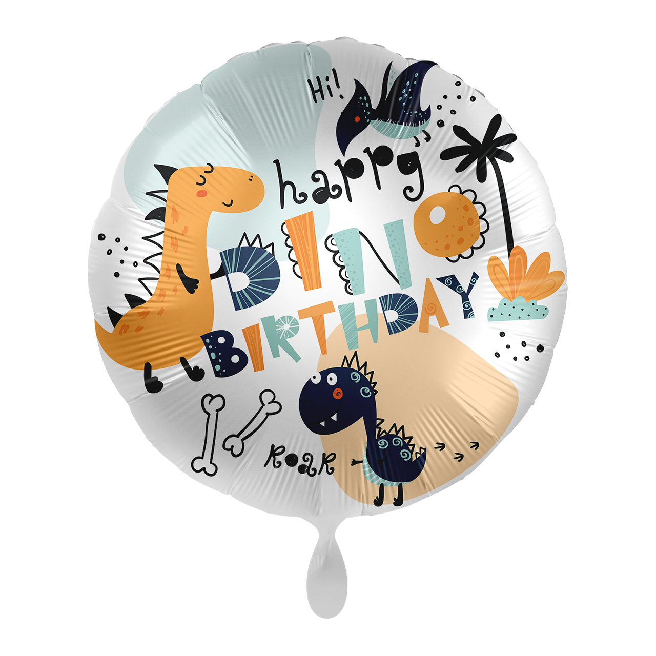 Ballon - Dinomate Birthday - ø43cm Rund