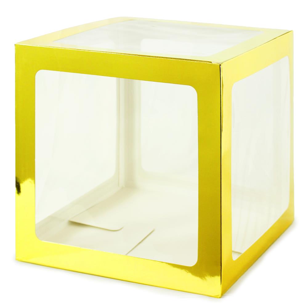Ballonbox - Geschenkbox - gold