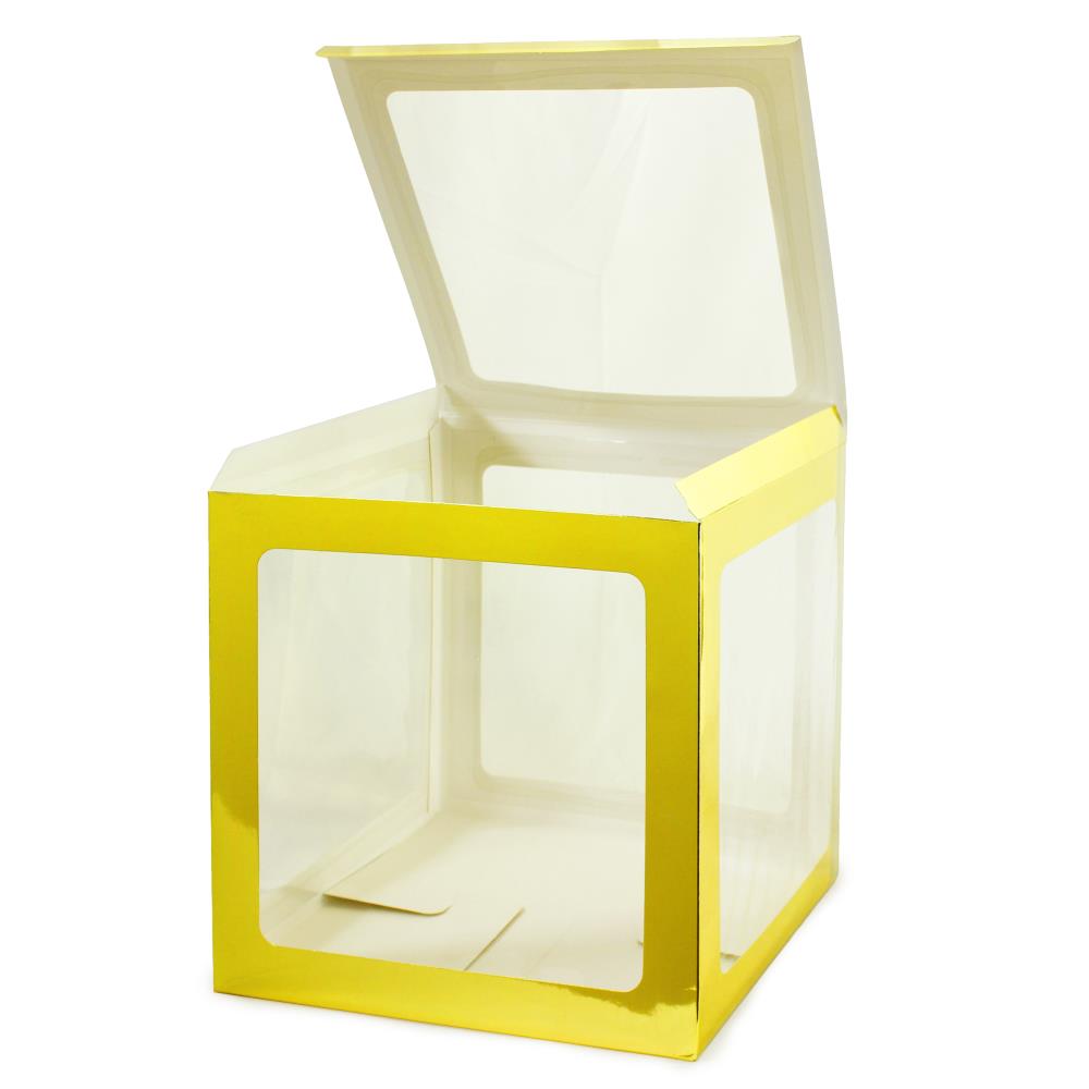 Ballonbox - Geschenkbox - gold
