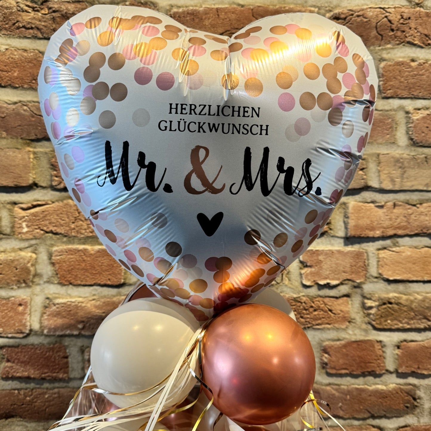 Ballonbox Hochzeit - Geldgeschenk - "Mr. & Mrs."