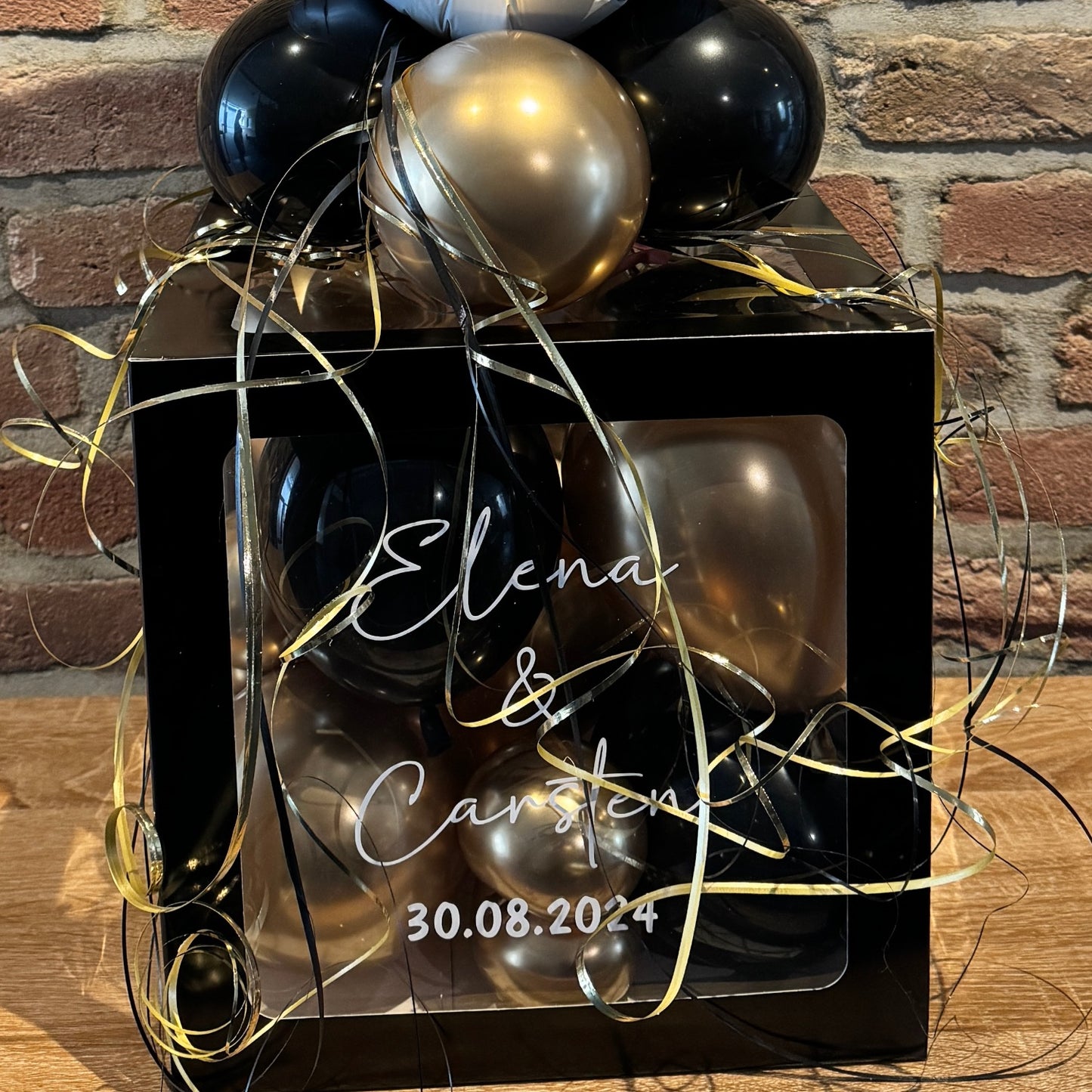 Ballonbox Hochzeit - Geldgeschenk - "Mr. & Mrs. II"