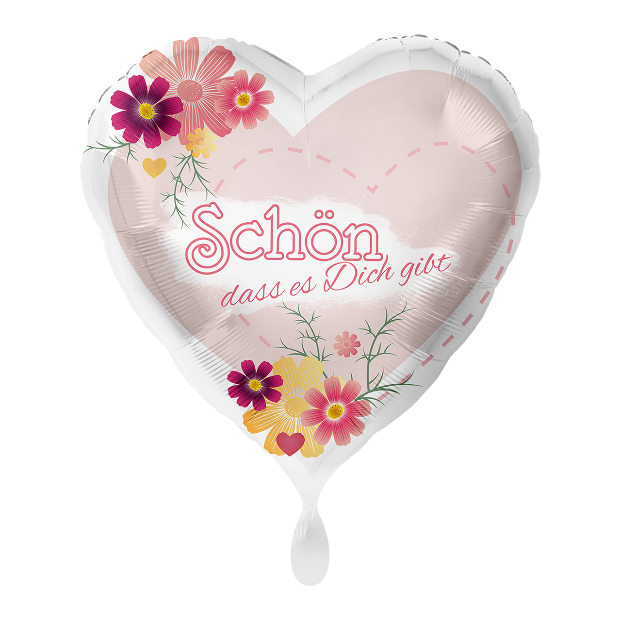 Ballon -Schön, dass es dich gibt - ø43cm - Herz