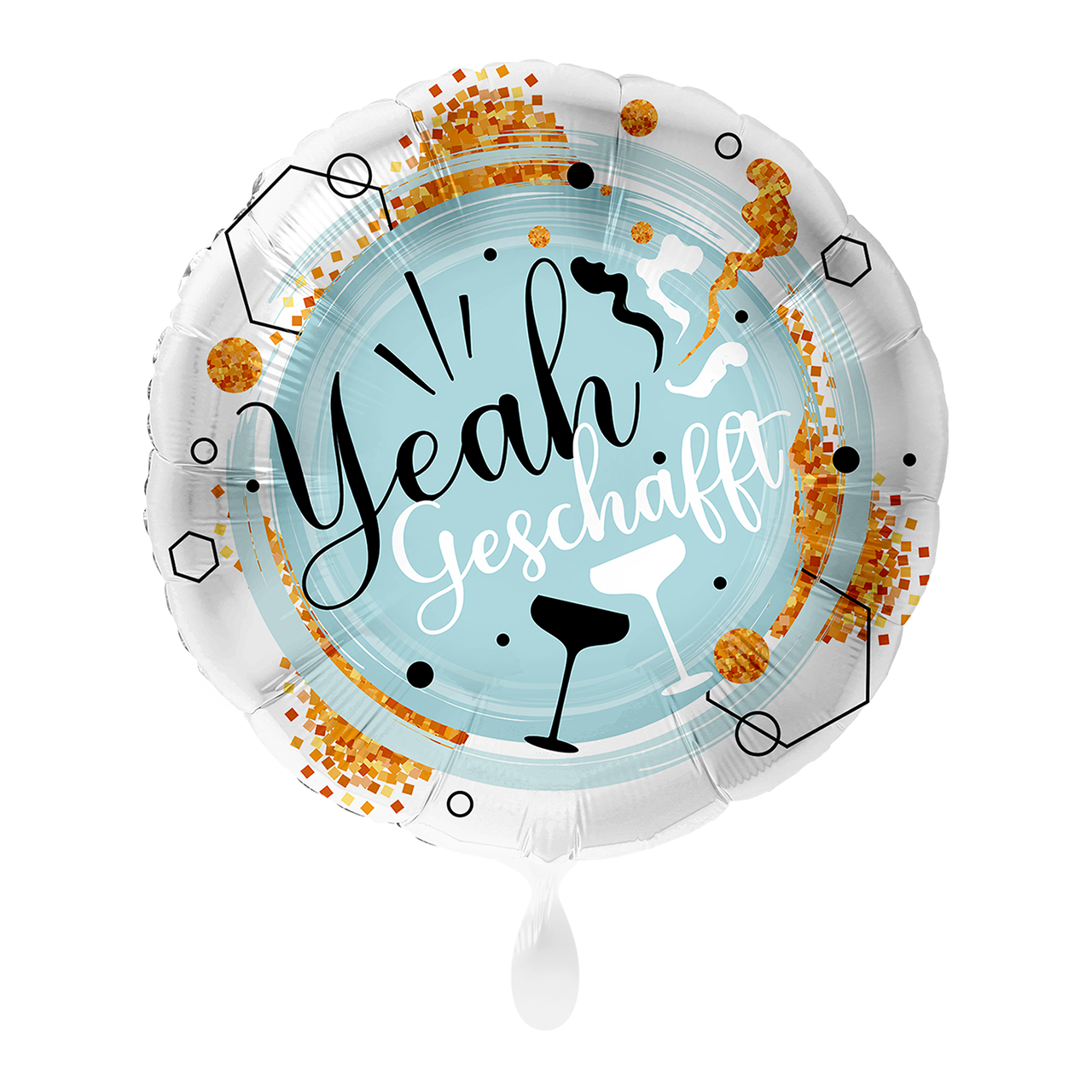 Ballon - Yeah Geschafft - ø43cm - rund