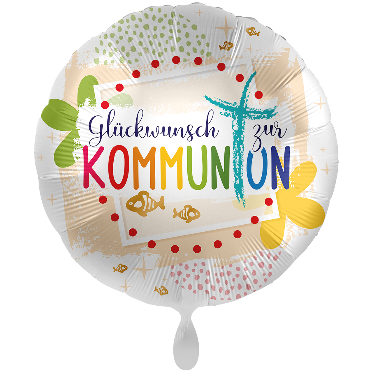 Ballon - Glückwunsch zur Kommunion - ø71cm - Rund