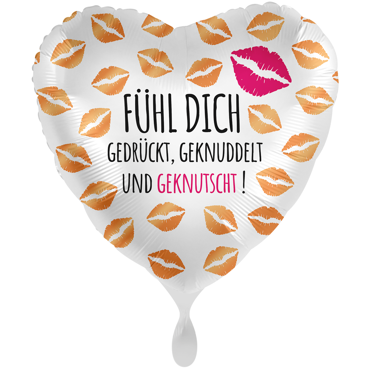 XXL Ballon - Fühl dich gedrück - ø71cm - Herz