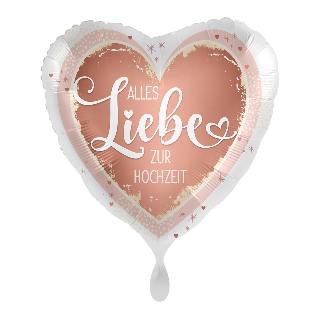 Hochzeit Ballon Geschenk Deko 45cm - Folienballon Alles Liebe zur Hochzeit