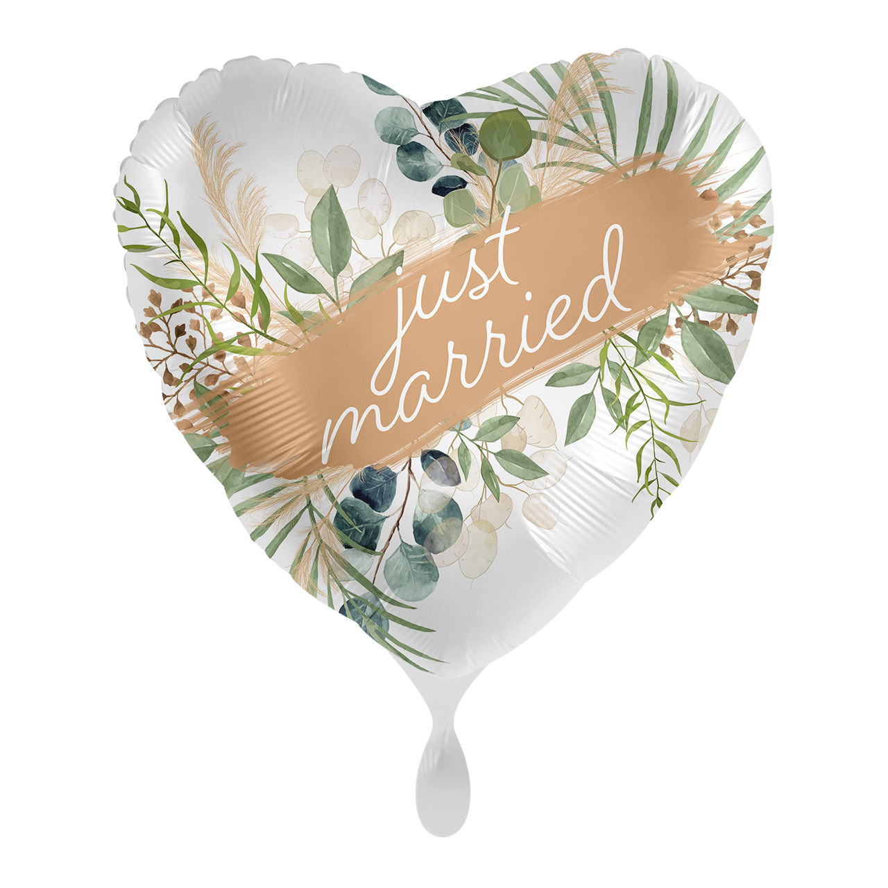 Ballon - Wedding Natural Frame - ø43cm - Herz