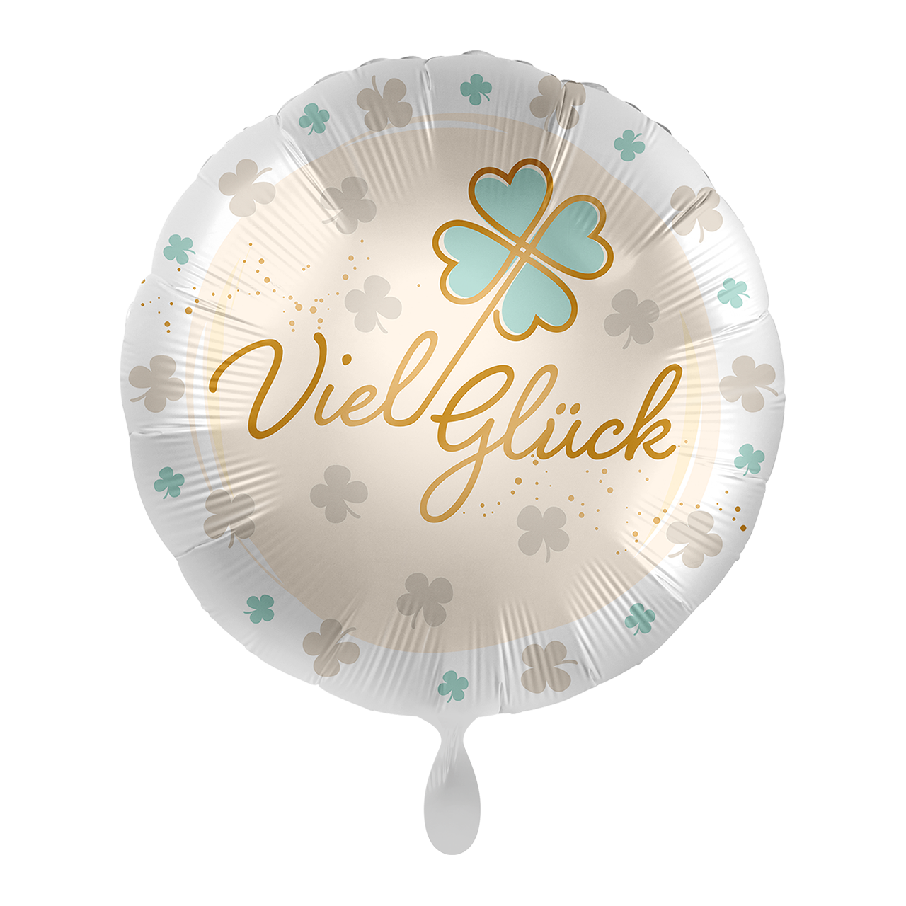 Ballon Viel Glück Kleeblätter - Folienballon