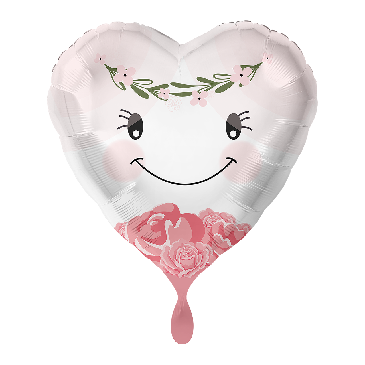 Folienballon in Herzform im Braut - Look. Der Ballon eignet sich super auch zum fotografieren. Passend dazu gibt es natürlich auch den Bräutigam. Verschenken Sie einen tollen Ballon zum besonderen Tag!