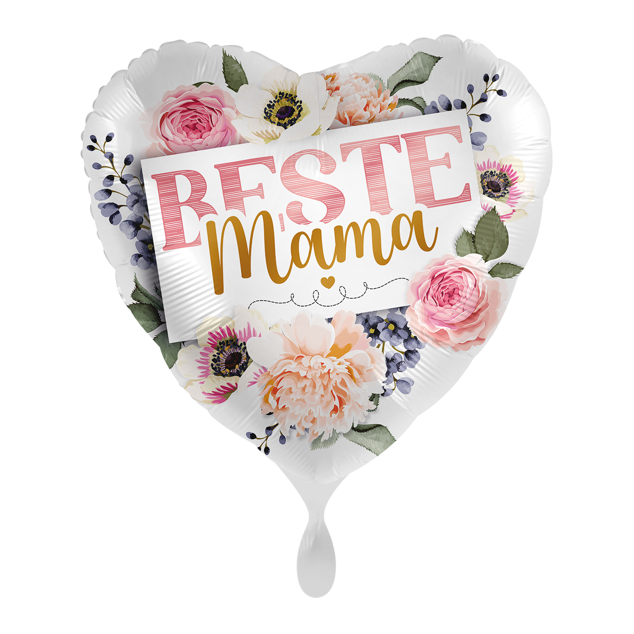 Ballon -Beste Mama - ø43cm - Herz