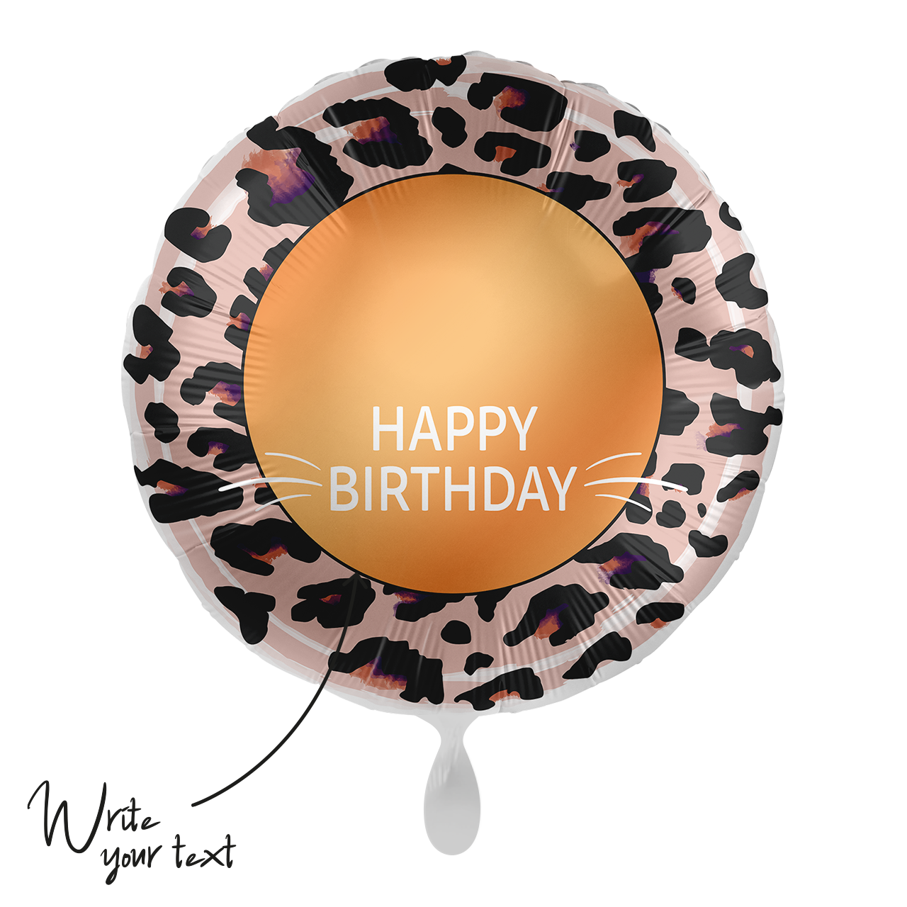 Ballon -Happy Birthday Leo - ø43cm - Rund