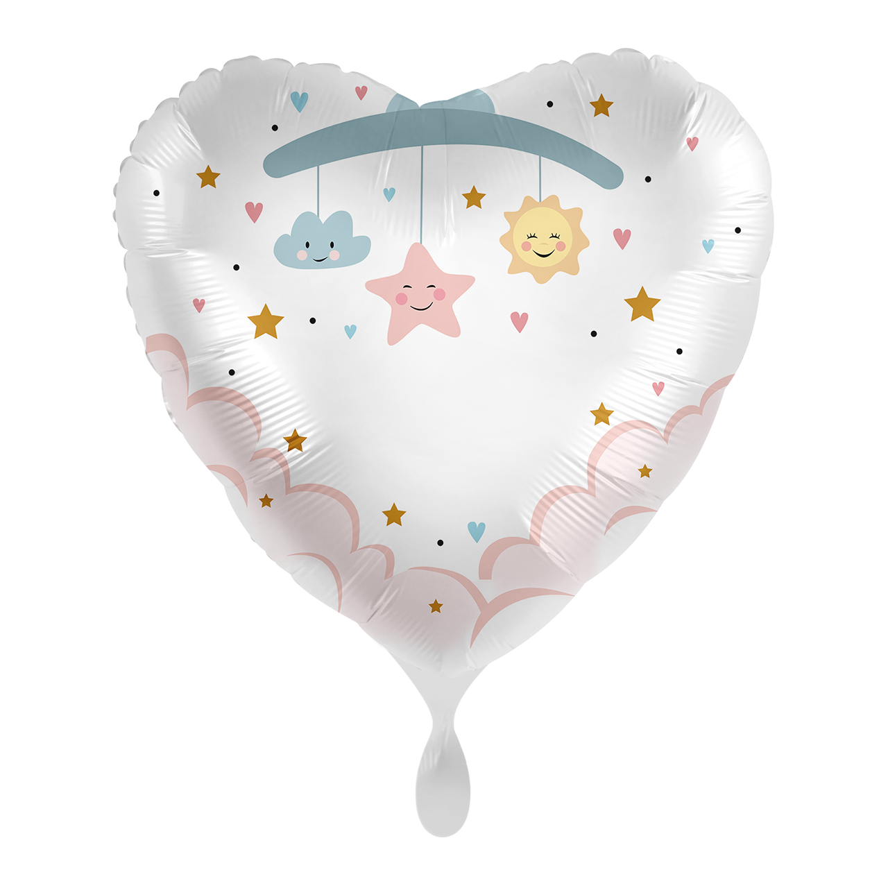 Ballon - Hi Baby - ø43cm - Herz