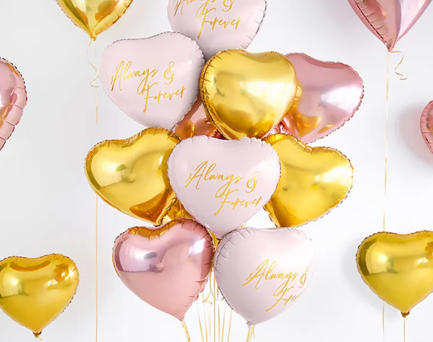 Herz Ballon Gold - ø45cm