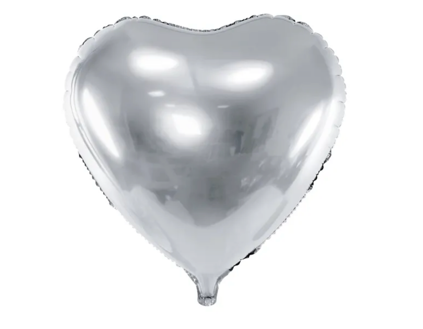 Herz Ballon Silber - ø60cm