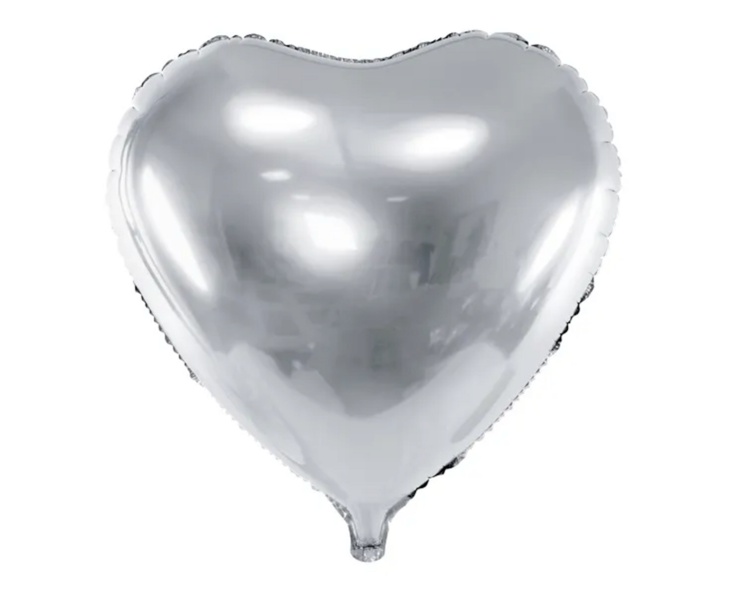 Herz Ballon Silber - ø45cm