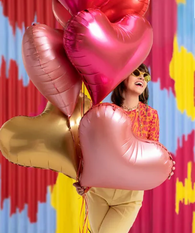 Herz Ballon Pink - ø75cm