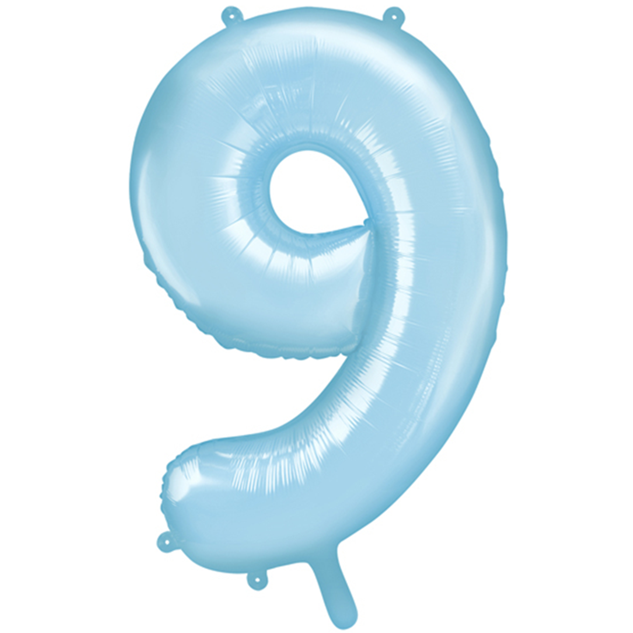 Ballon - Zahl 9 - Hellblau - 86cm