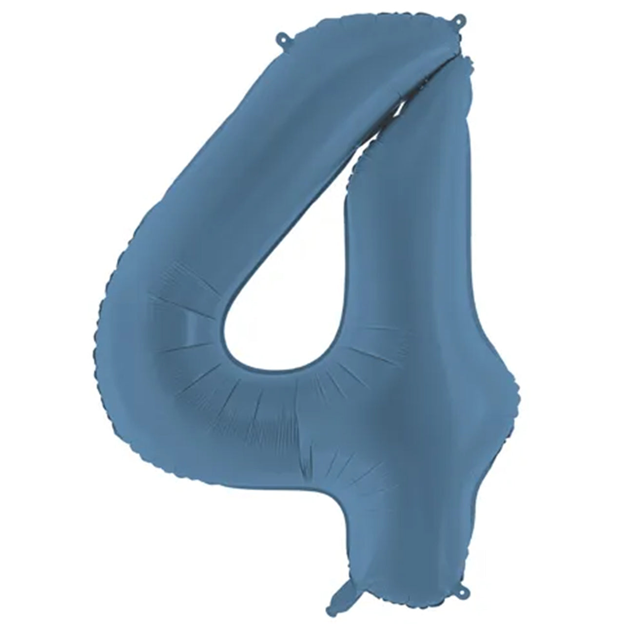 Zahlenballon - Misty Blau - Zahl 4 - 86 cm