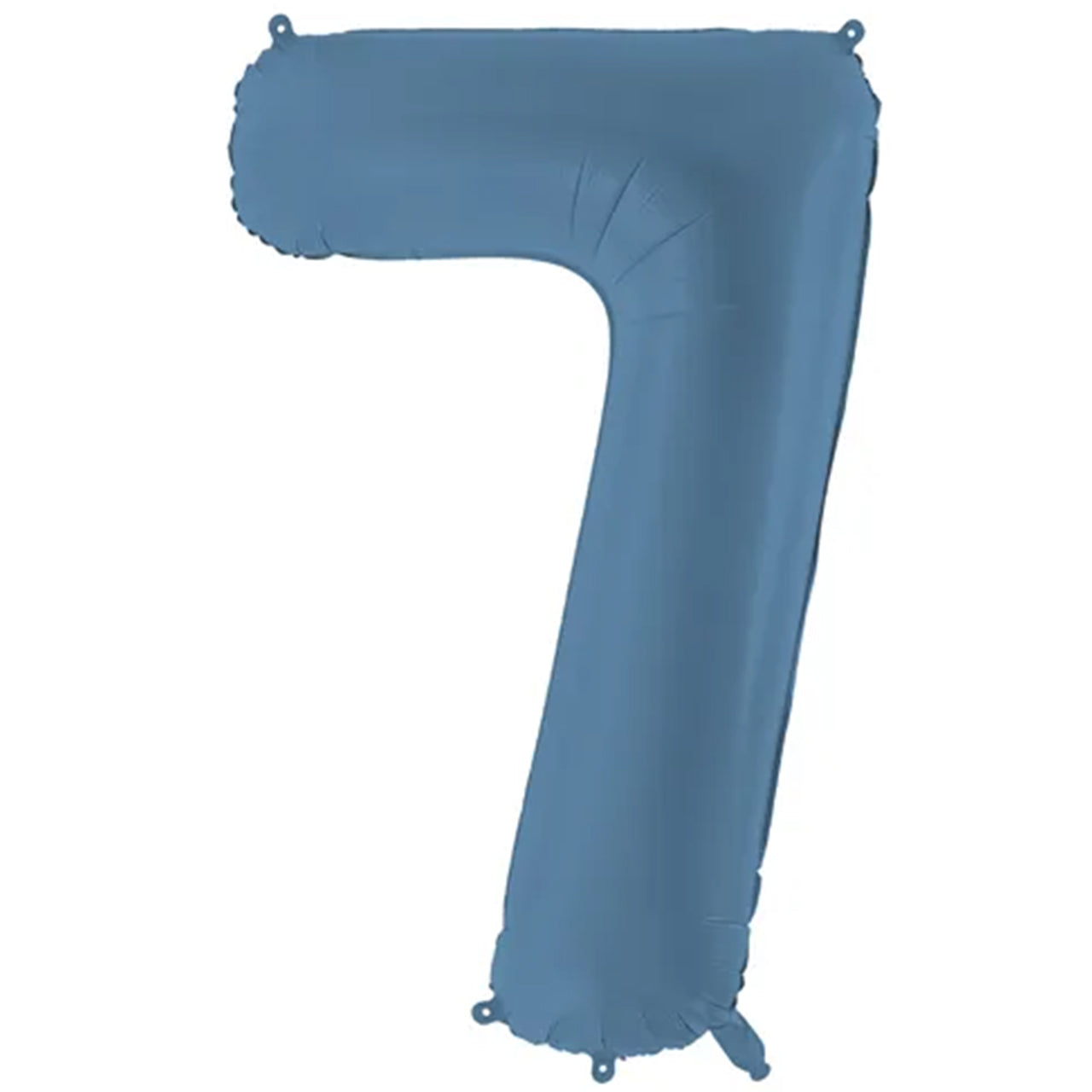 Zahlenballon - misty blau - Zahl 7 - 86 cm