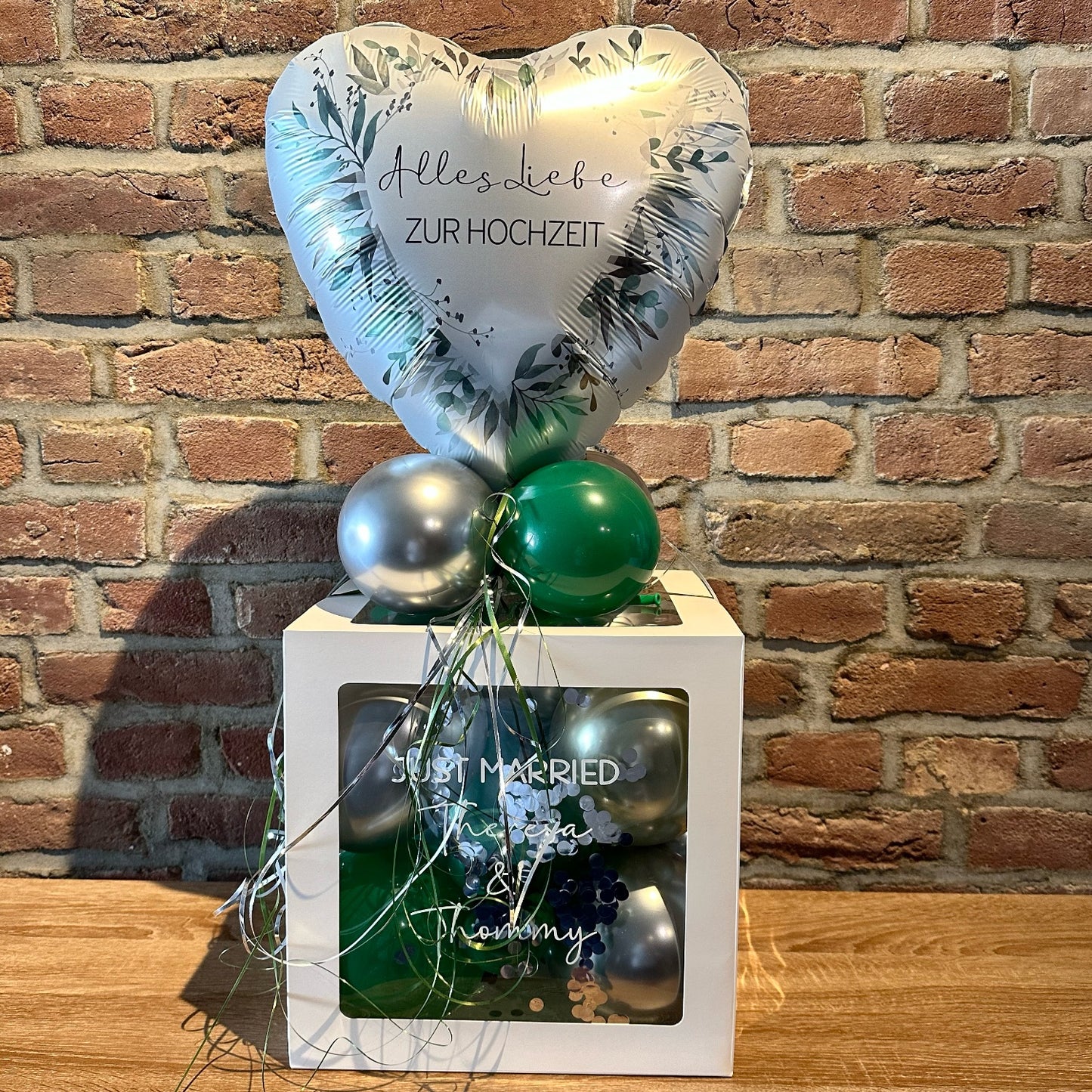 Ballonbox Hochzeit - Geldgeschenk - "Alles Liebe zur Hochzeit II"