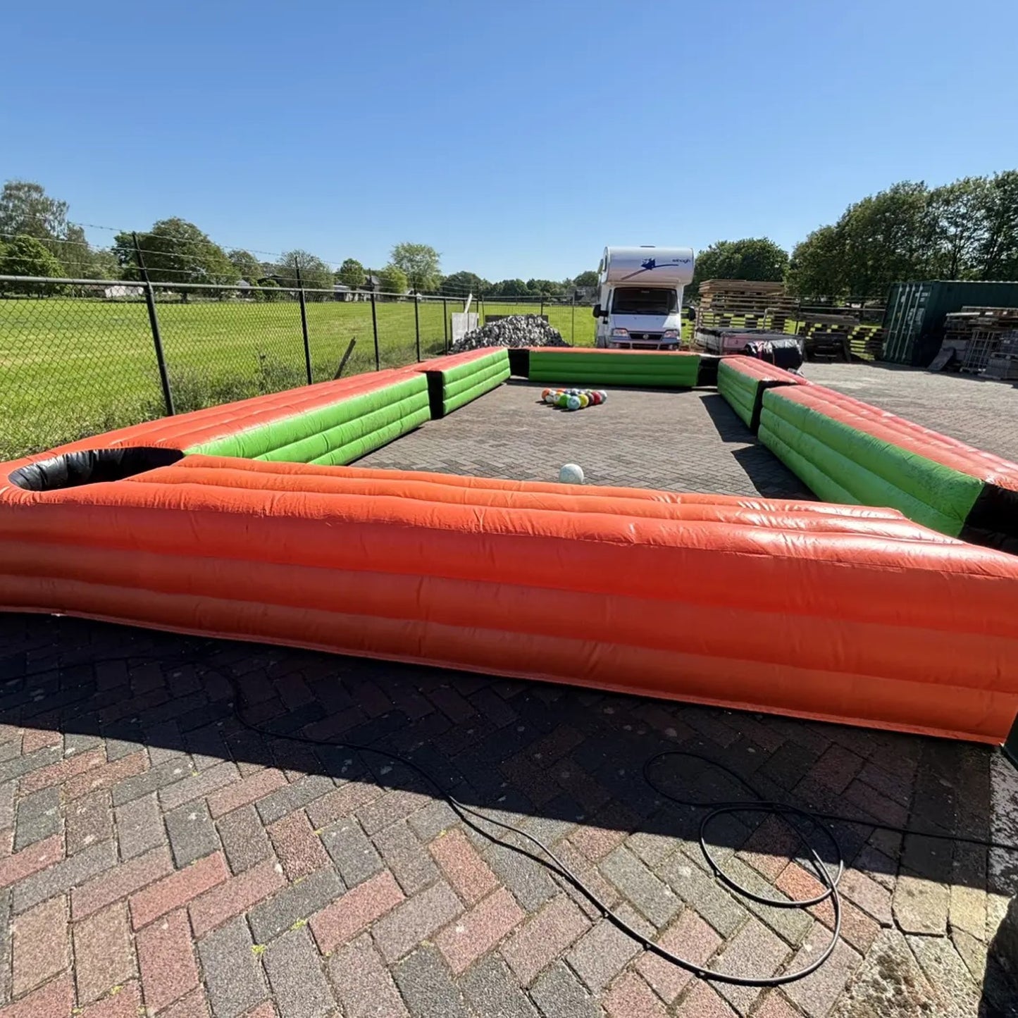 Hüpfburg - Spielelement Poolfußball mieten I Viersen und Umgebung