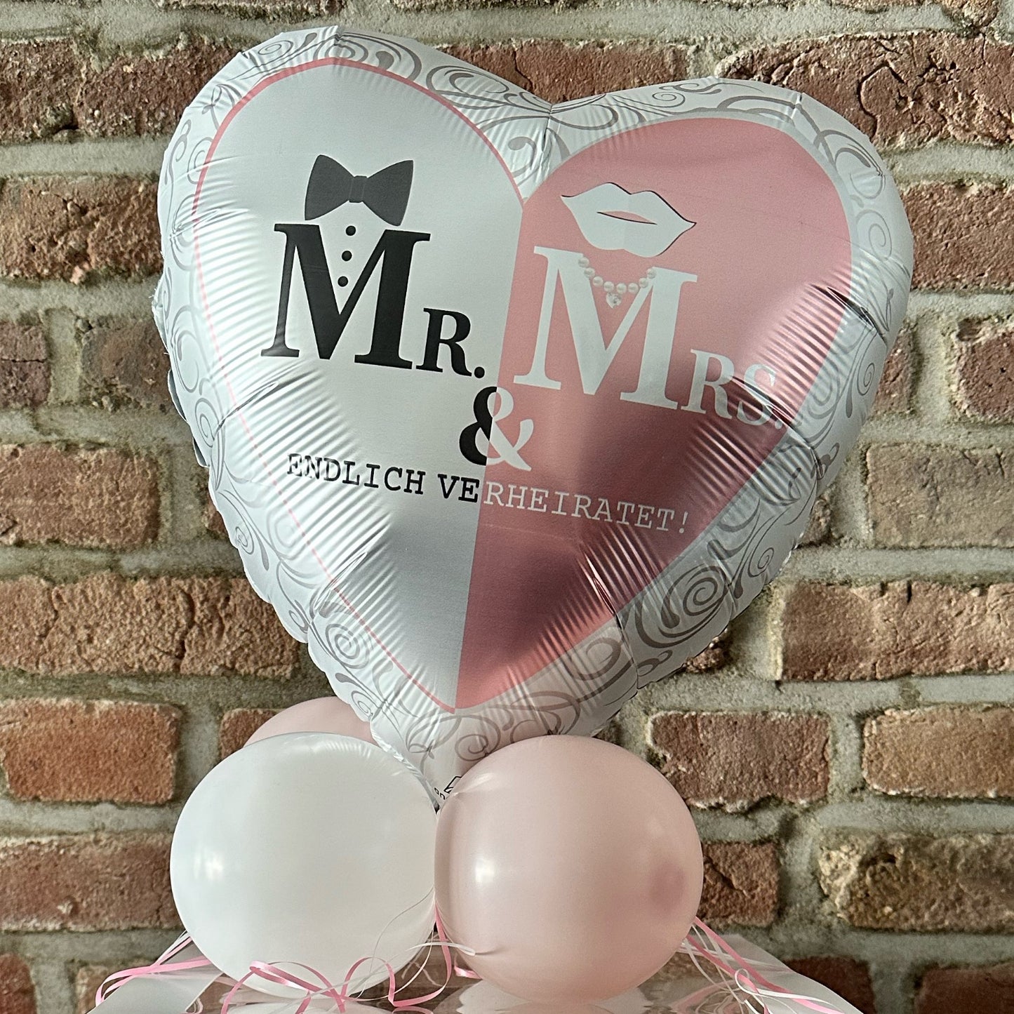 Ballonbox Hochzeit - Geldgeschenk - "Mr. & Mrs"