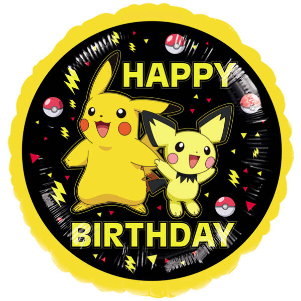 Ballon Pokemon Happy Birthday