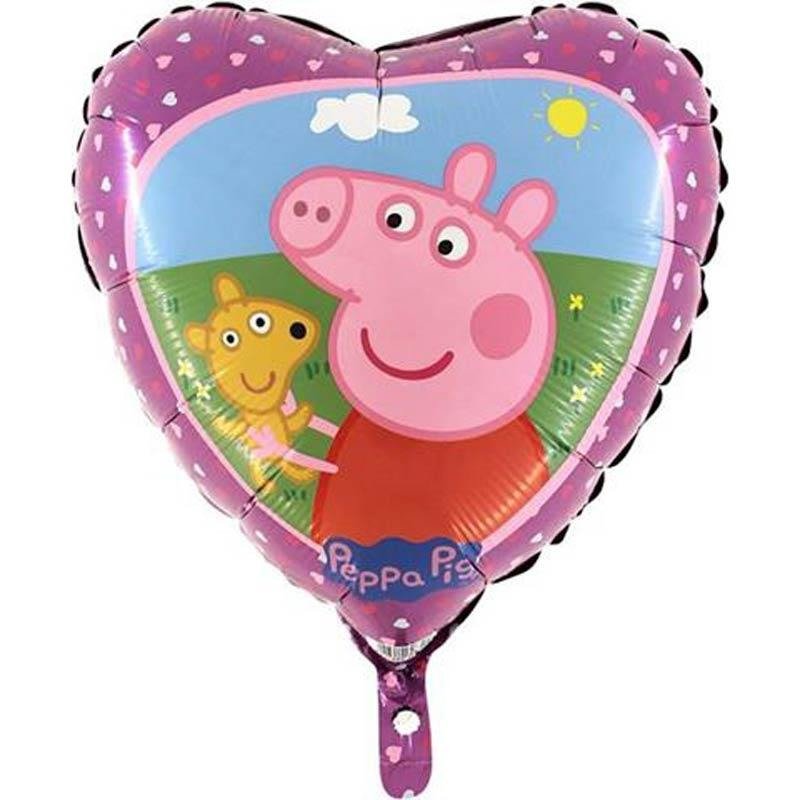 Ballon Peppa Wutz Herz ca. 46cm