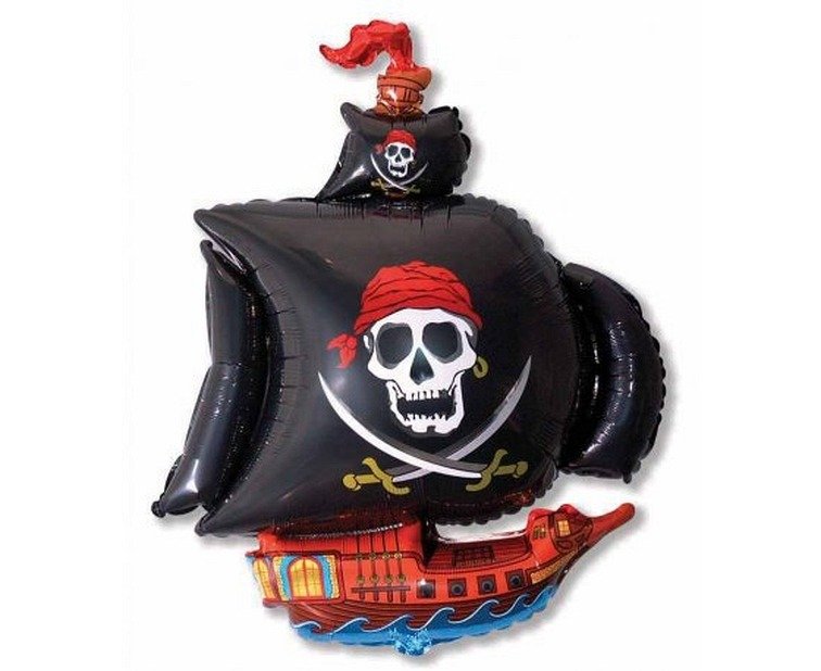 Ballon - Schwarzes Piratenschiff