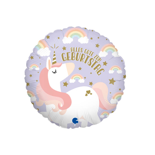 Ballon -Einhorn -  ø43cm - Rund