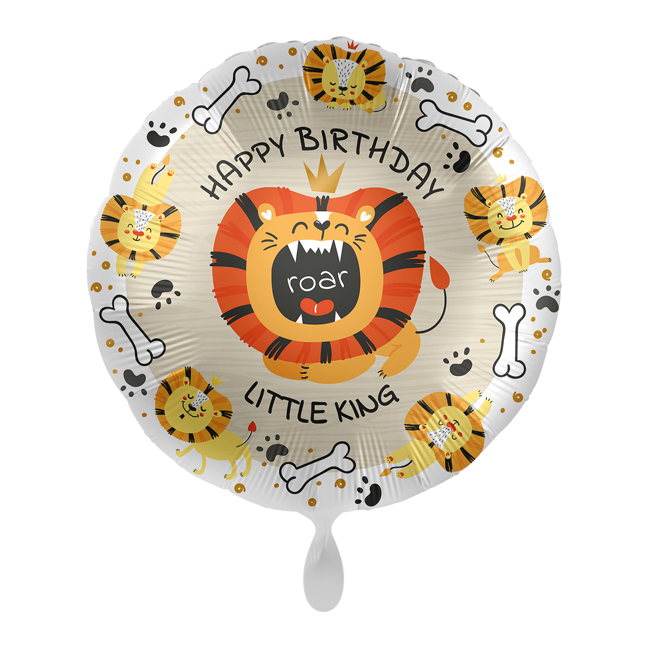 Ballon_-L_we_Roar_-_43cm_-_Rund - Löwe - Safari Geburtstag - Dschungel