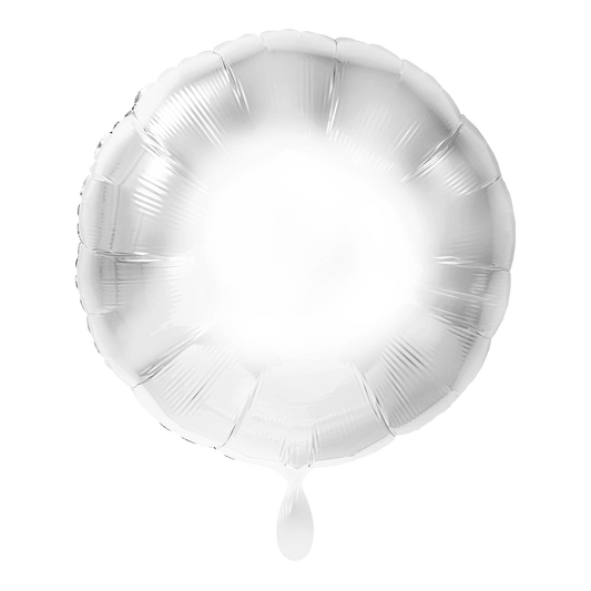 Ballon -Weiss -  ø43cm - Rund 