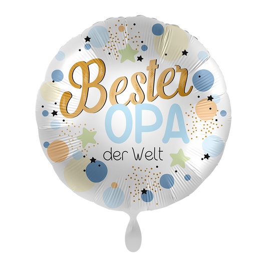 Ballon - Bester Opa der Welt- ø43cm -  Herz 