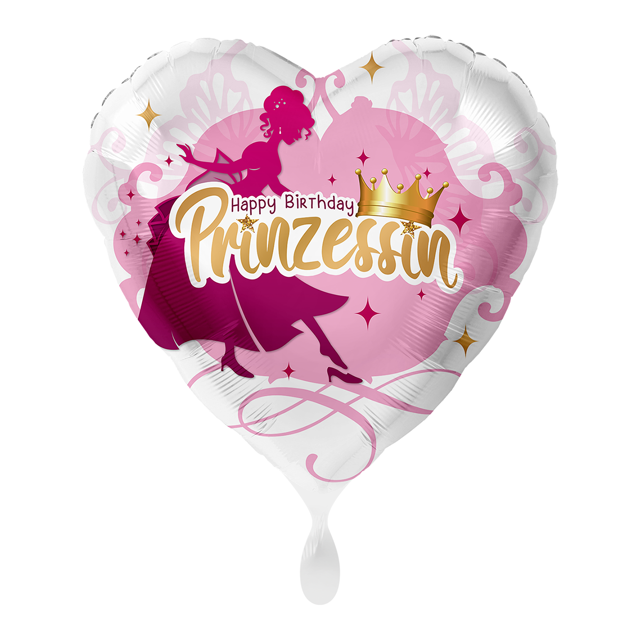 Ballon - Geburtstag Prinzessin -  ø43cm - Herz