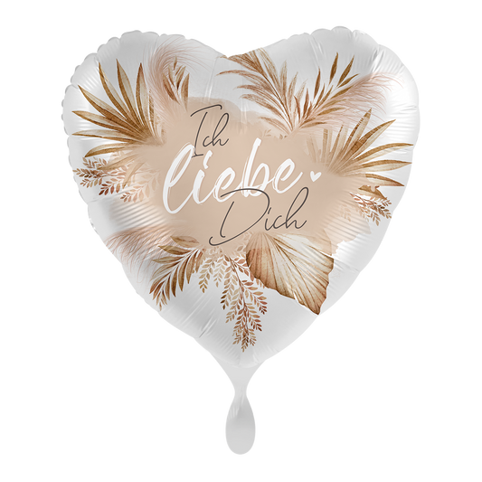 Ballon - Ich liebe Dich Boho - ø43cm -  Herz