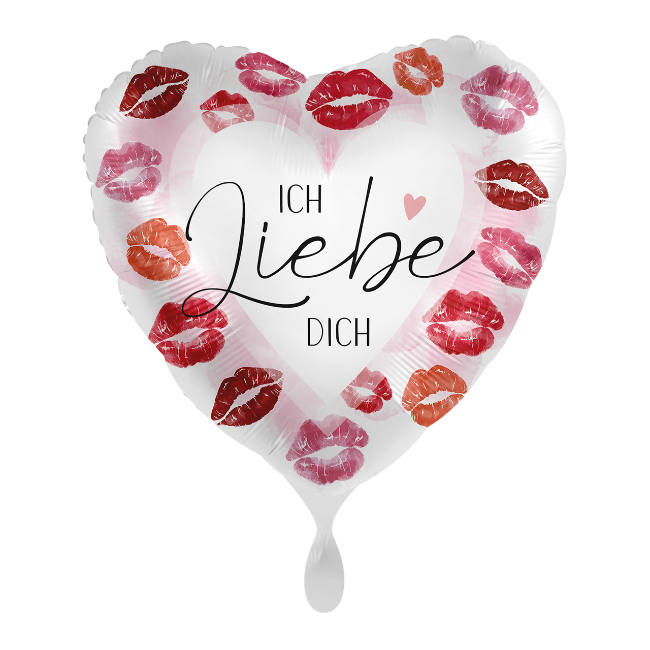 Ballon - Ich liebe Dich Kiss - ø43cm -  Herz