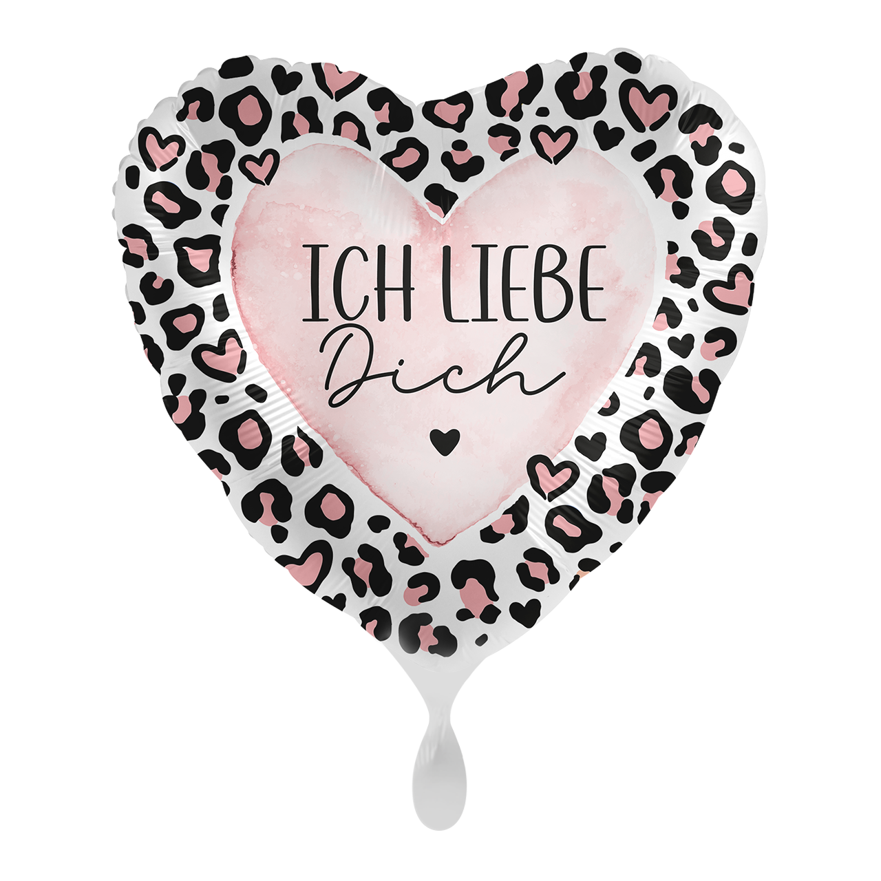 Ballon - Ich liebe Dich Leo - ø43cm -  Herz