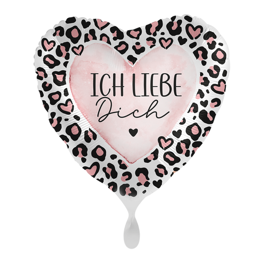 Ballon - Ich liebe Dich Leo - ø43cm -  Herz