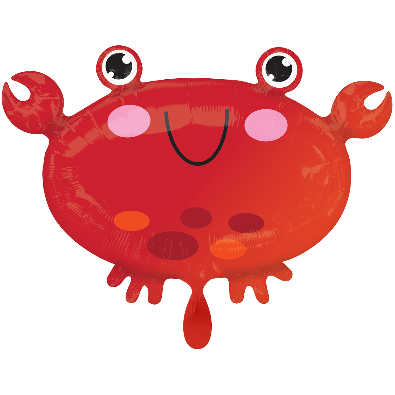 Ballon - Krabbe -  ø50cm - Rote Krabbe - Unterwasserwelt