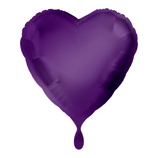 Ballon - Lila -  ø43cm - Herz 