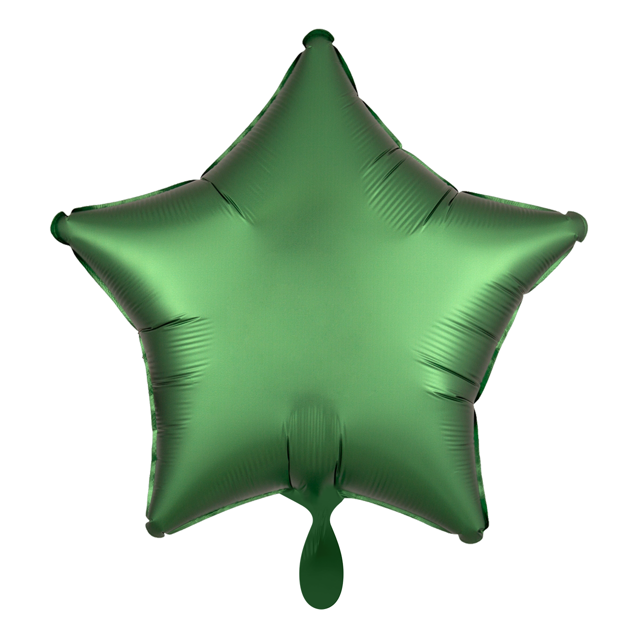 Ballon - Satin - Grün -  ø43cm - Stern 