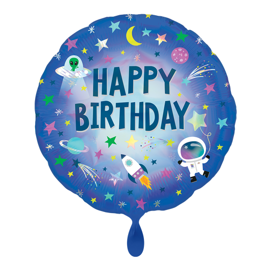 Ballon - Weltraum  -  ø43cm - Rund