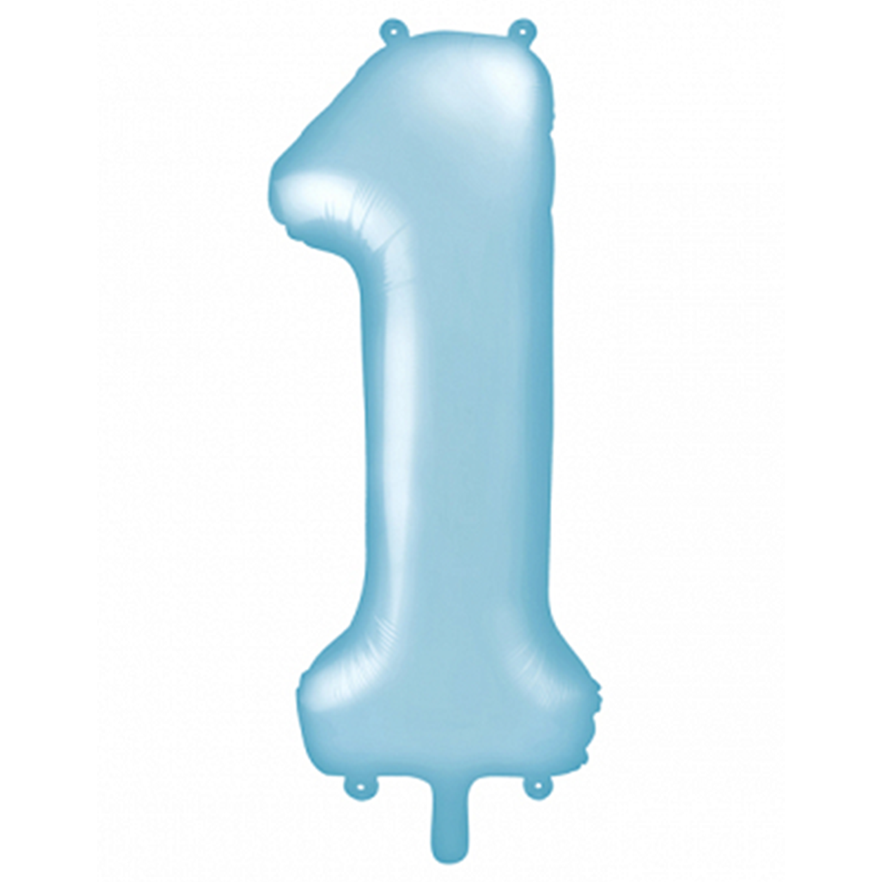 Ballon -  Zahl 1 - Hellblau - 86cm 