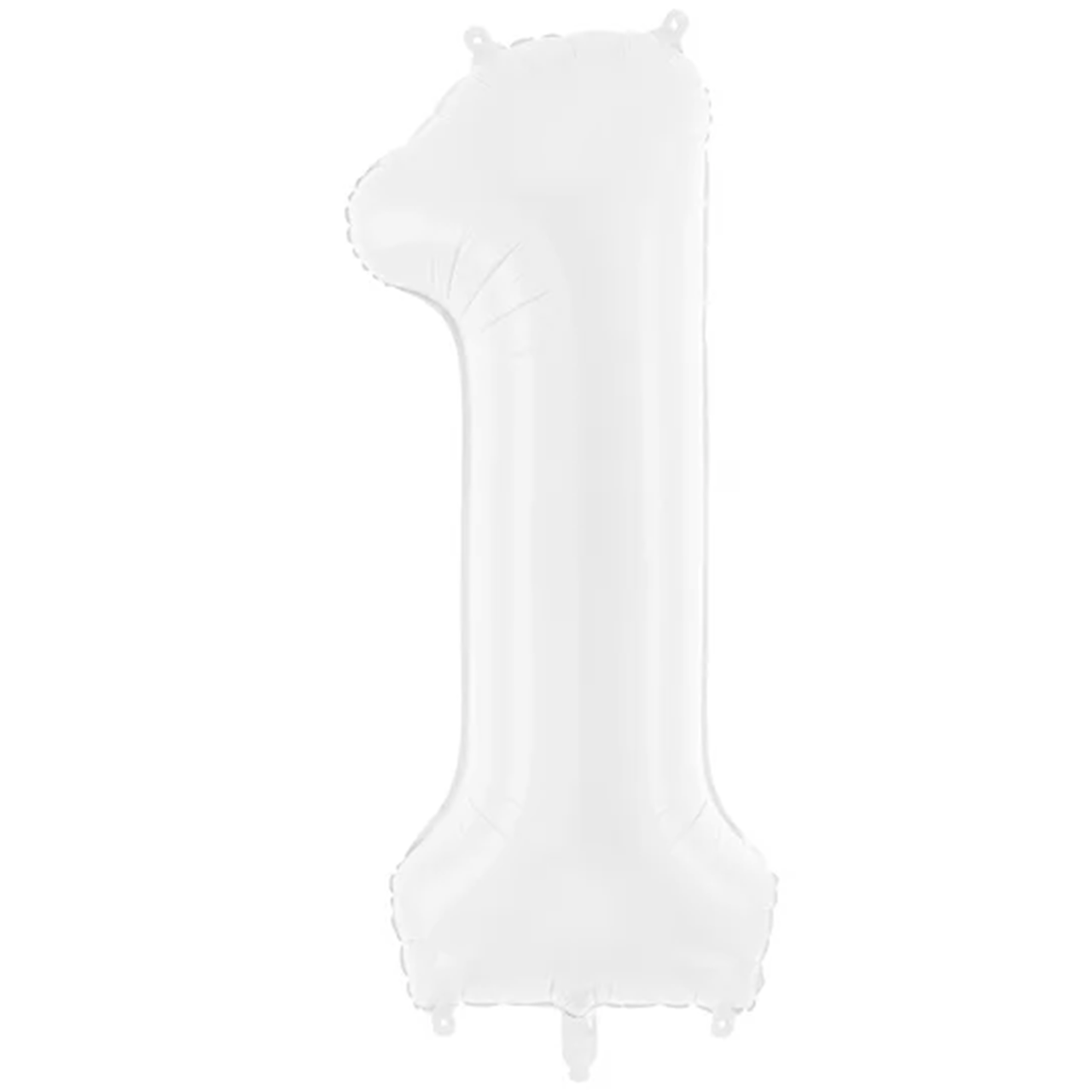 Ballon -  Zahl 1 - Weiss  - 86cm